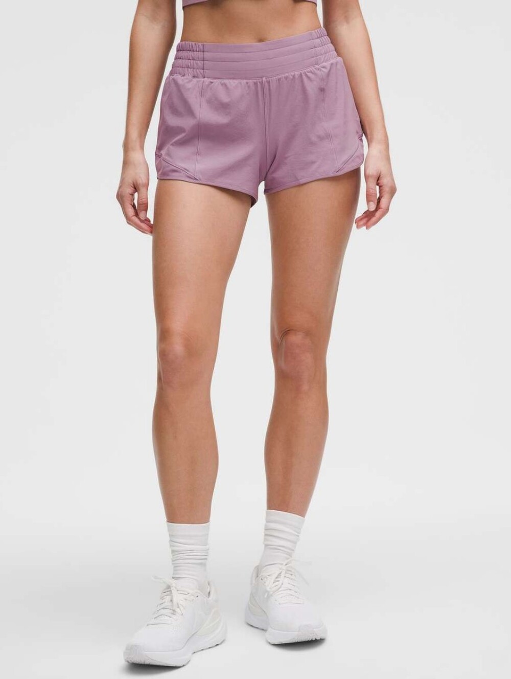 Lululemon Hotty Hot High-Rise Lined Short 2.5" Lavender Lux Size 8 NWOT